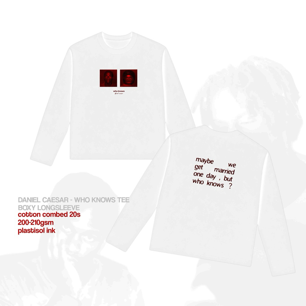 KATUN Lirica World - Daniel Caesar Who Knows Tee Boxy Longsleeves Cotton 20S