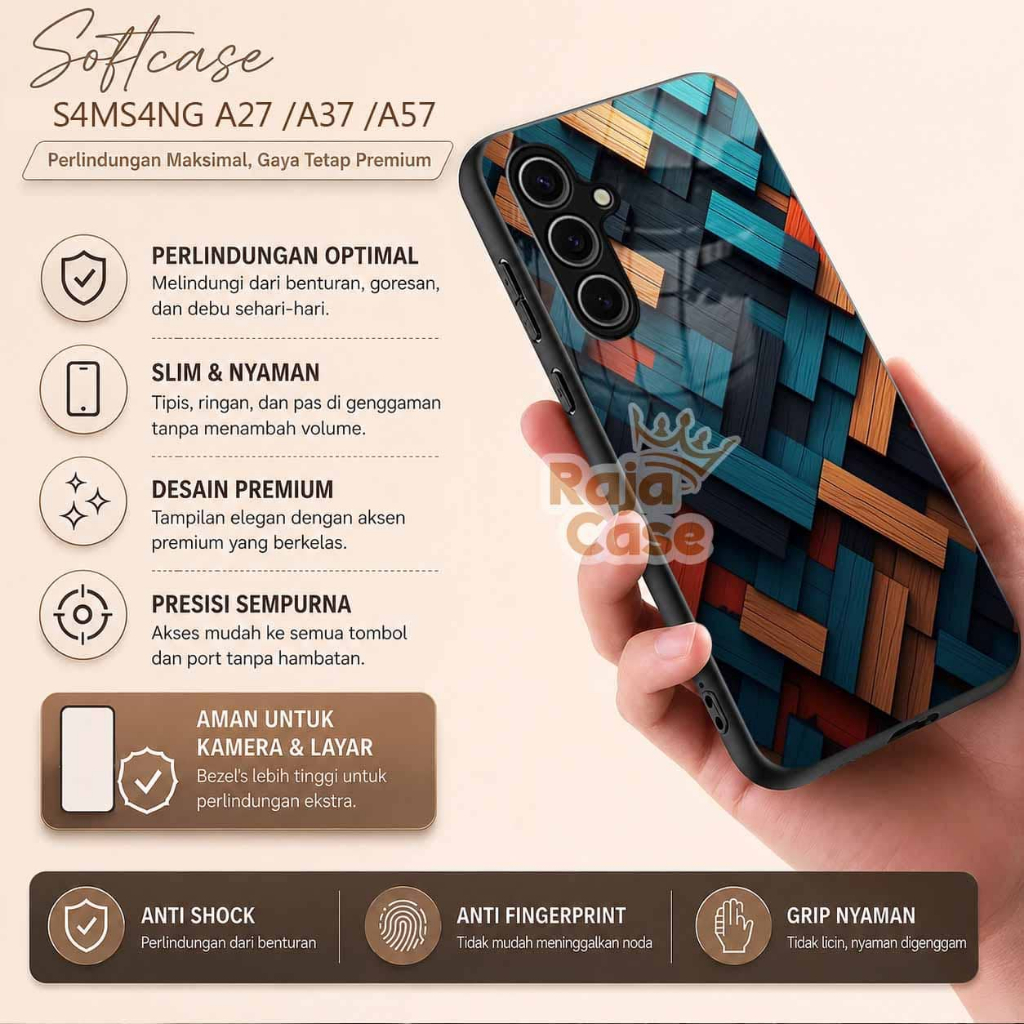 Softcase Glass SAMSUNG A27 A37 A57 - เคสมือถือ - SAMSUNG A27 A37 A57 -S06-