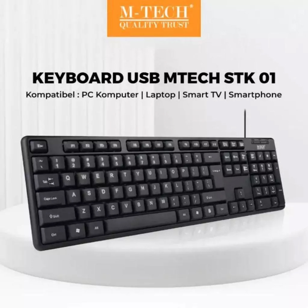 M-TECH STK-01 / STK01 คีย์บอร์ด USB ขนาดเต็มคุณภาพ M-Tech