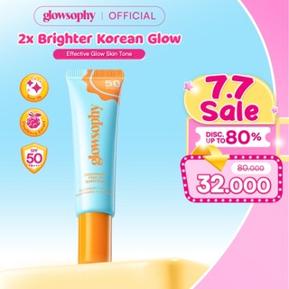 [New Launch] Glowsophy Cloudberry Tone Up Sunscreen SPF 50 PA+++ - Sunscreen Wajah Glowing Tone Up Natural Cerah Sehat Alami Anti UVA UVB Protection Ringan Nyaman Melembapkan Untuk Semua Jenis Kulit