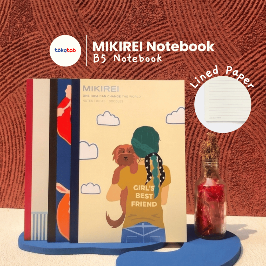 Tokotab - MIKIREI Line Notebook Notebook Line Notebook B5