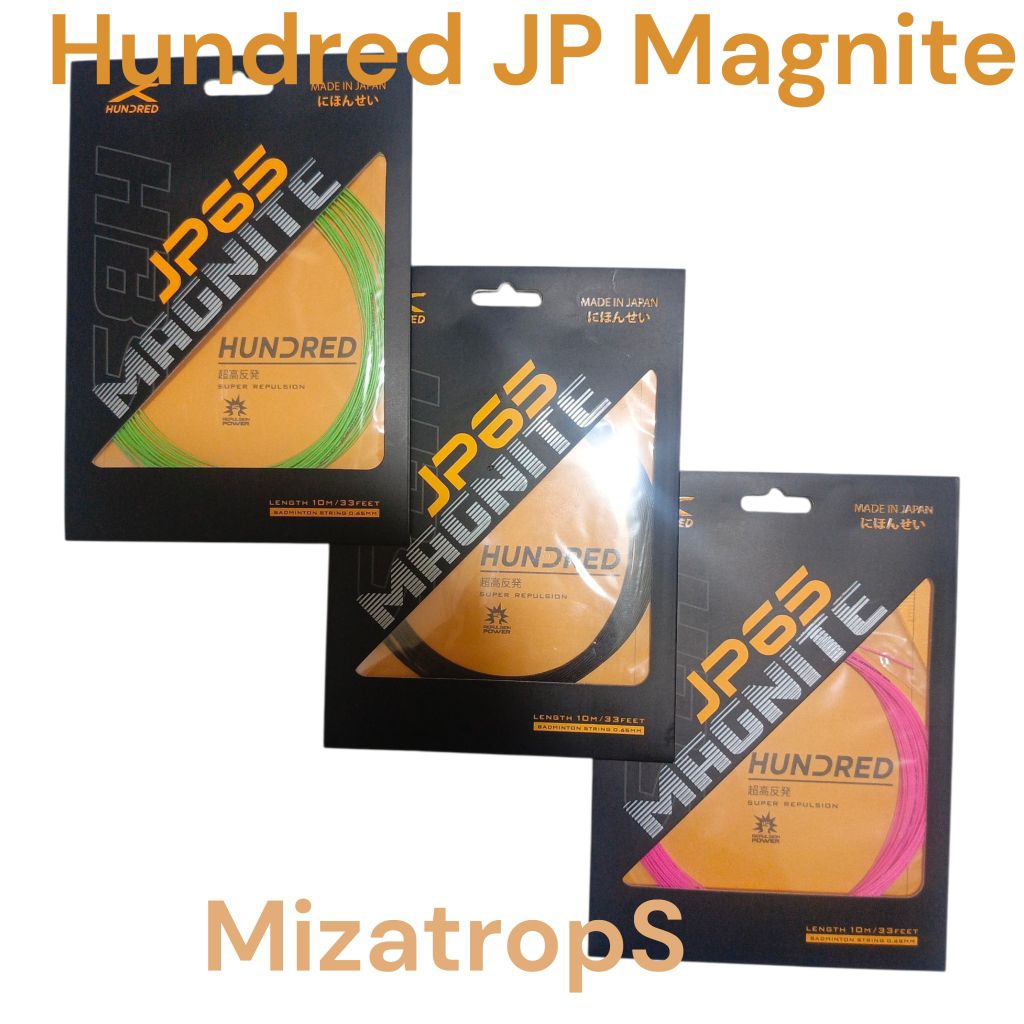 สายแบดมินตัน Hundred JP65 Magnite ผลิตในญี่ปุ่น