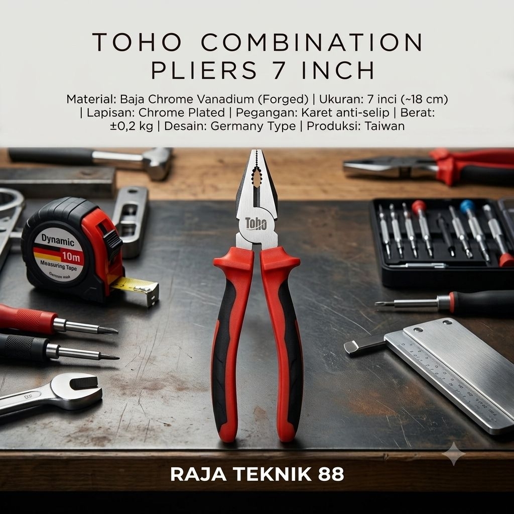TOHO COMBINATION PLIERS (7 นิ้ว)/ TOHO MULTIFUNCTIONAL PLIERS (7 นิ้ว)
