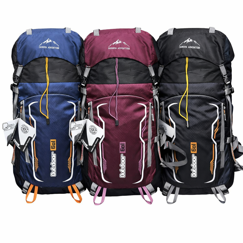A91 - 60L Outdoor Carrier Hiking Backpack + Raincover Mountain Bag