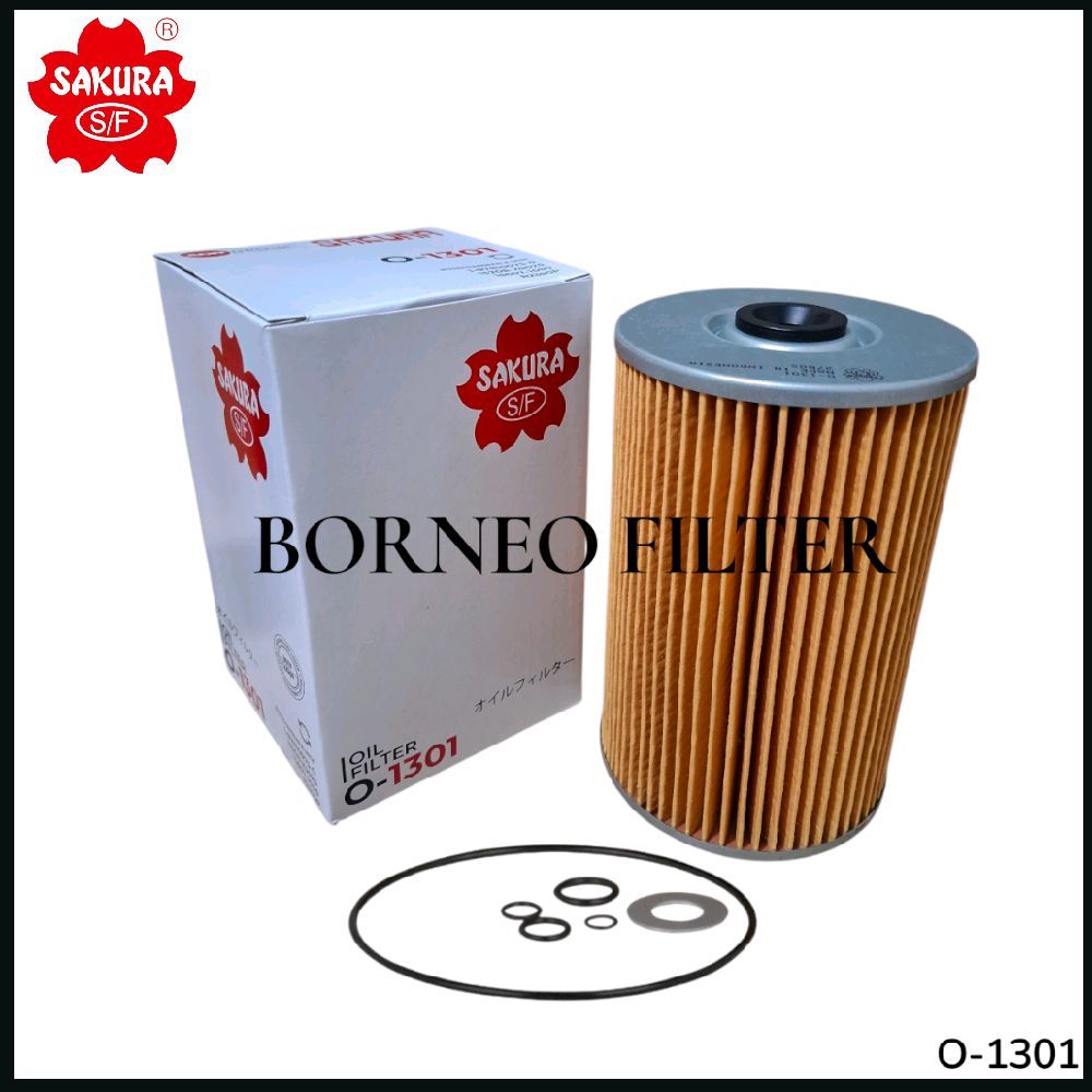 กรองน้ํามันซากุระ O-1301 O1301 P550010 LF3319 LF3427 P723 SFO4754 0K850-23-805 25012321 87810075 3I1