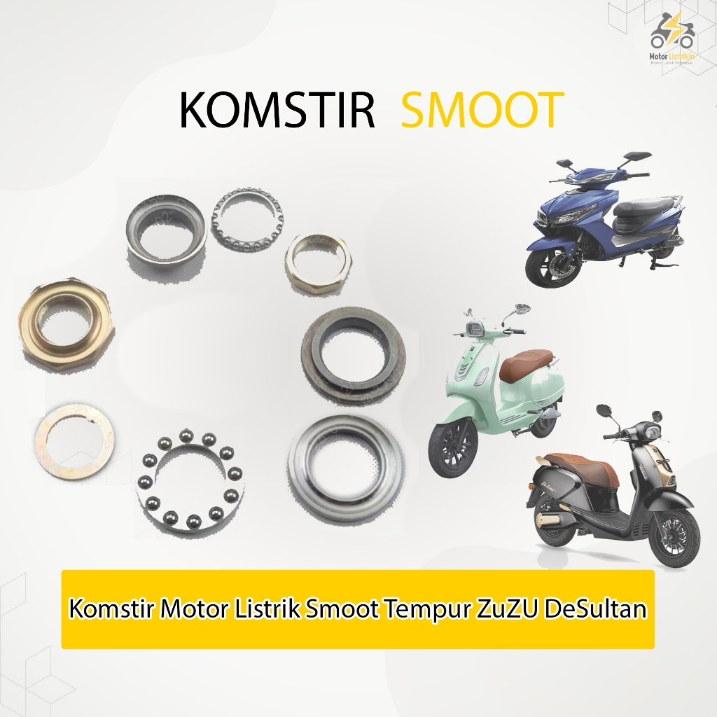 Smoot Tempur ZuZu DeSultan คอพวงมาลัยรถจักรยานยนต์ไฟฟ้า