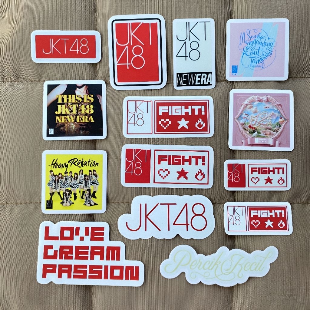 JKT48 Fight Sticker - JKT48 New Era Love Dream Passion JKT48 Fight Vinyl Sticker