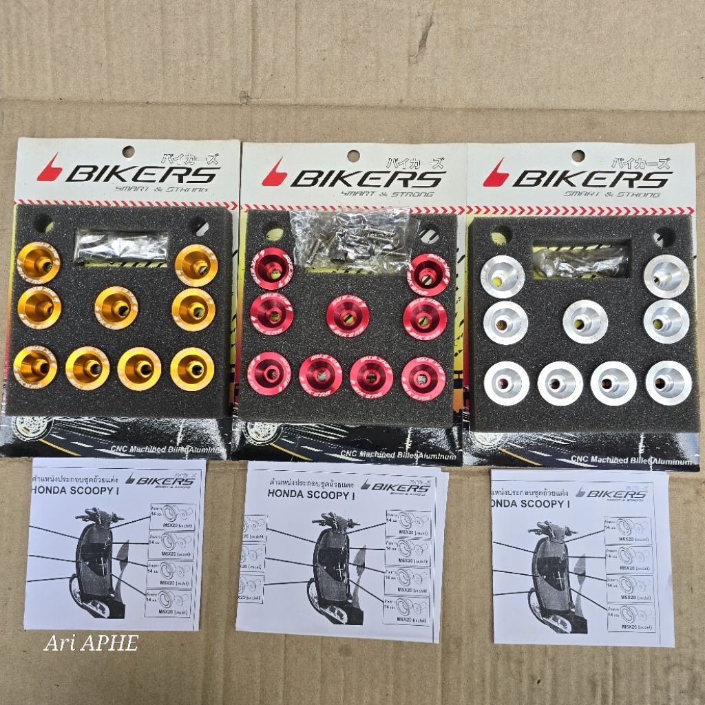 แหวน Monel สลักแดชบอร์ดกลาง legil BIKERS thailand CNC honda SCOOPY - I
