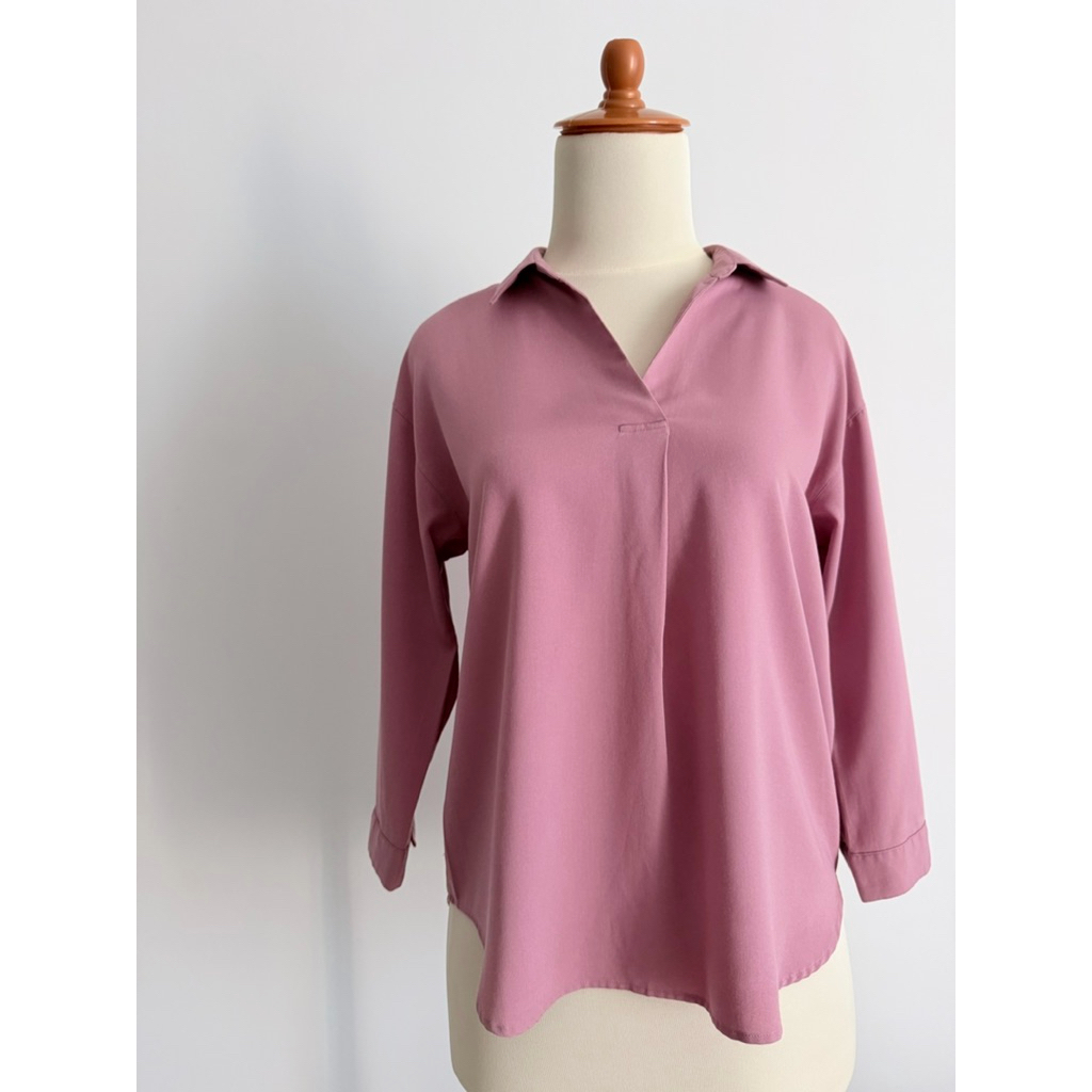 [Preloved] UNIQLO Blouse - Mauve