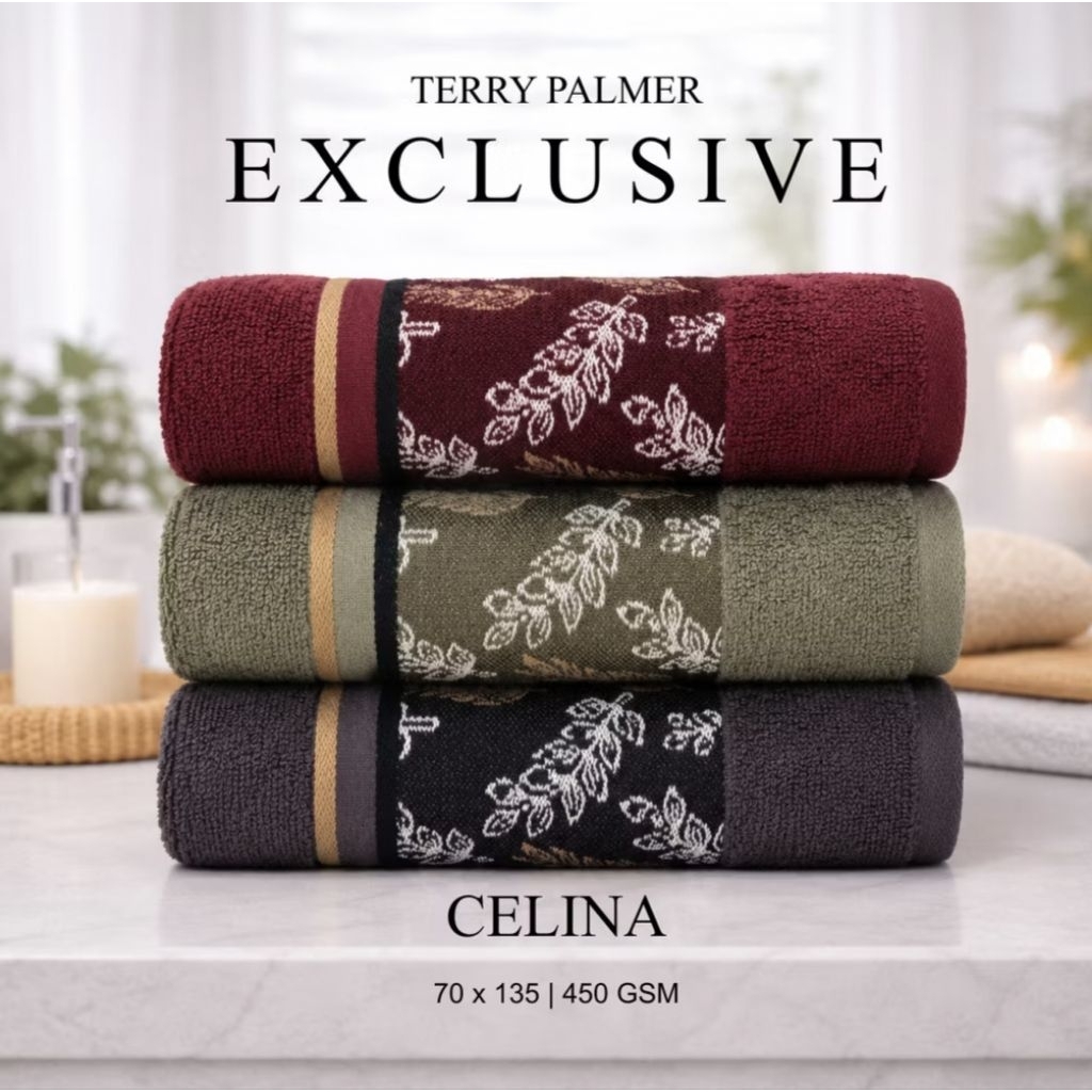 TERRY PALMER EXCLUSIVE - Terry Palmer ผ้าเช็ดตัวสําหรับผู้ใหญ่พิเศษ 70*140