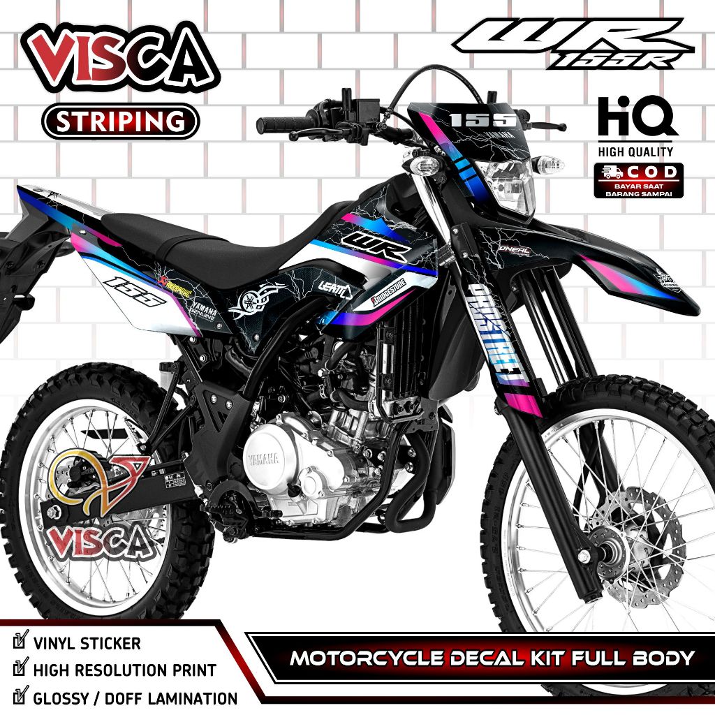 Decal WR 155 - WR 155 Sticker - WR 155 Full Body Decal - WR 155 Variation Striping - Simple WR 155 โ
