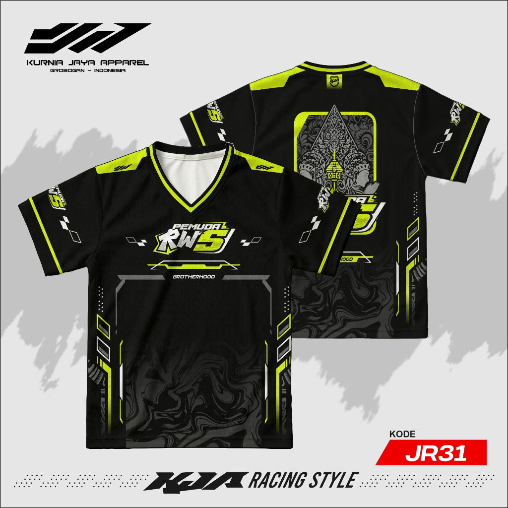 RT RW Youth JERSEY August Independence Concept - เสื้อยืดเครื่องแบบผู้ชายและผู้หญิง JR31