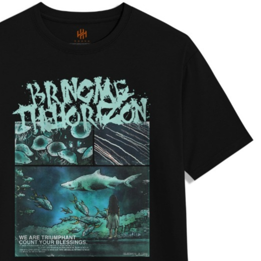 BMTH 2024 HOOKA Distro Premium Concert เสื้อยืด BRING ME THE HORIZON Tour NEXFEST 2024 30s