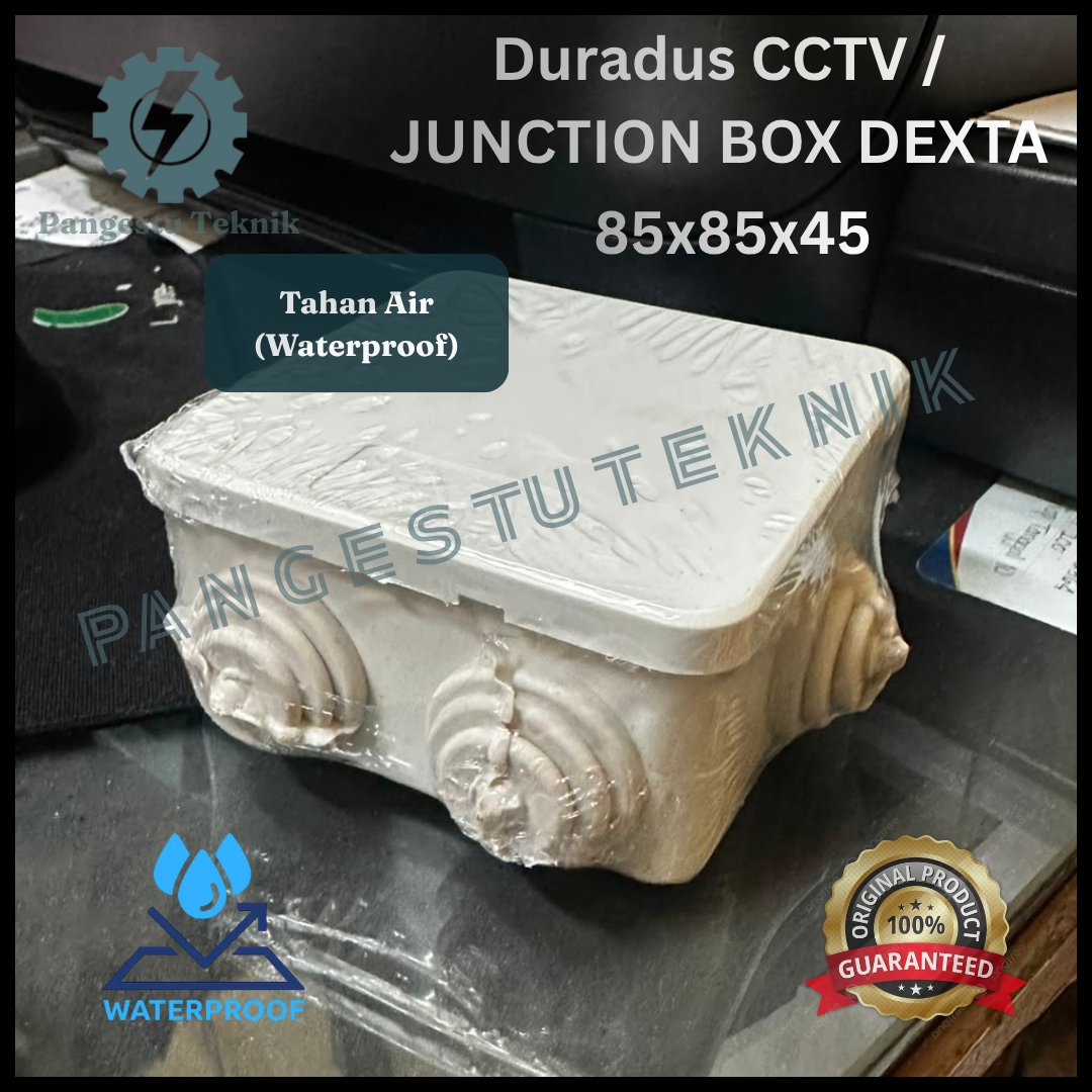 DEXTA Duradus Dordus Junction Box CCTV White กันน้ํา ขนาด 8.5 x 8.5 x 4.5 ซม. (5/8") Dordos