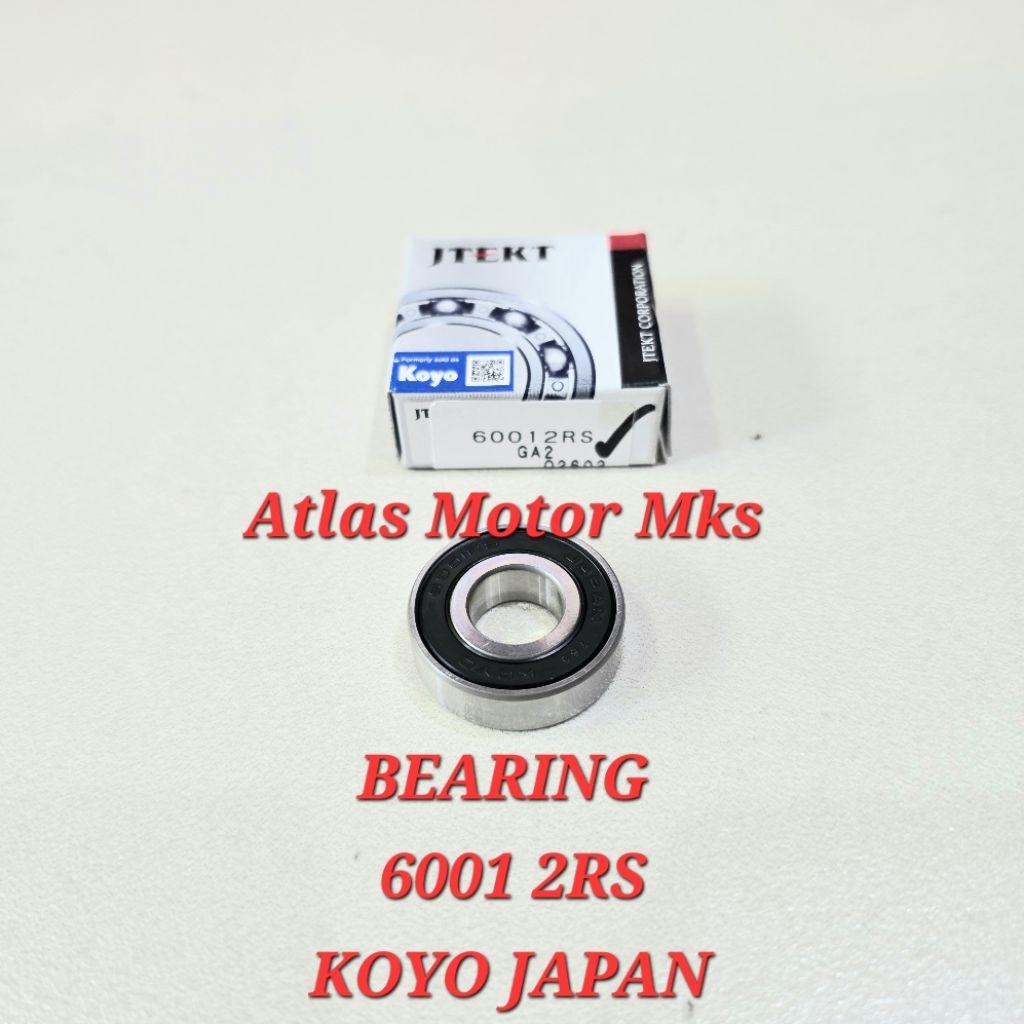 [1PC][6001 2RS KOYO JAPAN] LAHAR BEARING LAKER 6001 2RS RUBBER CAP - ORIGINAL KOYO JAPAN [60012RS][G