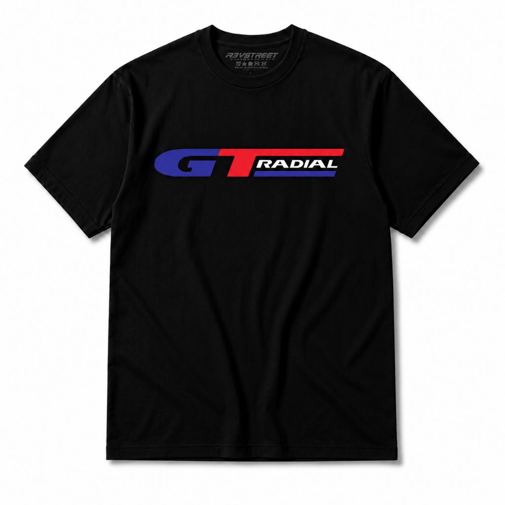 เสื้อยืดยางโลโก้ GT Radial | เสื้อยืด Unisex Racing Distro