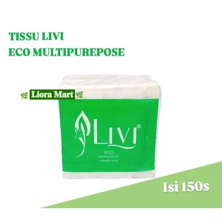 LIVI ECO MULTIPURPOSE 150s 2ply / ทิชชู่ป๊อปอัพ livi 150 s 2 ชั้น