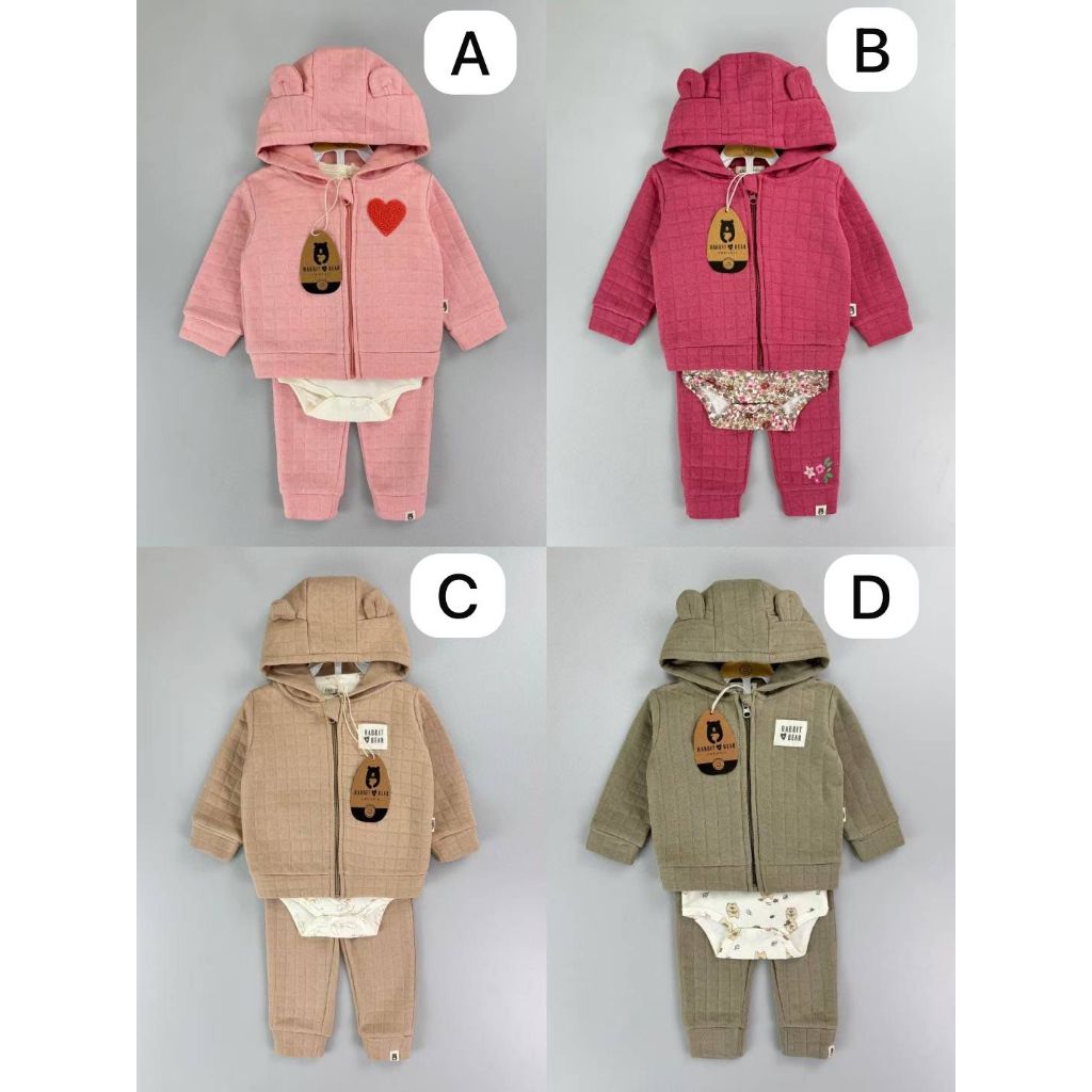 BABYZES I RB1001 I RB2001 I เสื้อผ้า UNISEX I SET 3in1 JACKET I RnB I PREMIUM QUALITY I UK. 3M - 18M