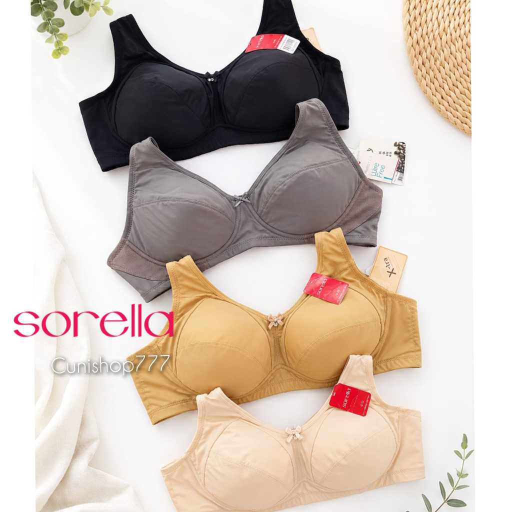 SORELLA TIN FOAM WIRELESS BRA 34C 36C 36D 38D 40C 40D 42D PLAIN NON WIRE WIRELESS BRA 29540 29530