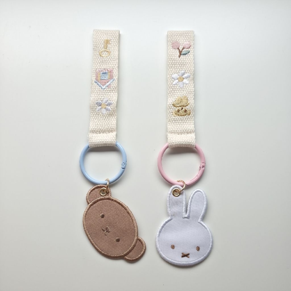 GUNGAN Miffy พวงกุญแจปัก/พวงกุญแจ