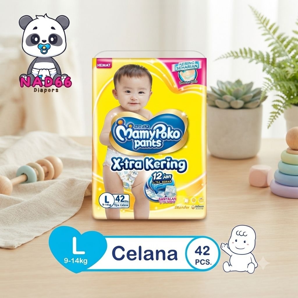 MamyPoko Pants L42 X-tra Dry - กางเกงผ้าอ้อม L42