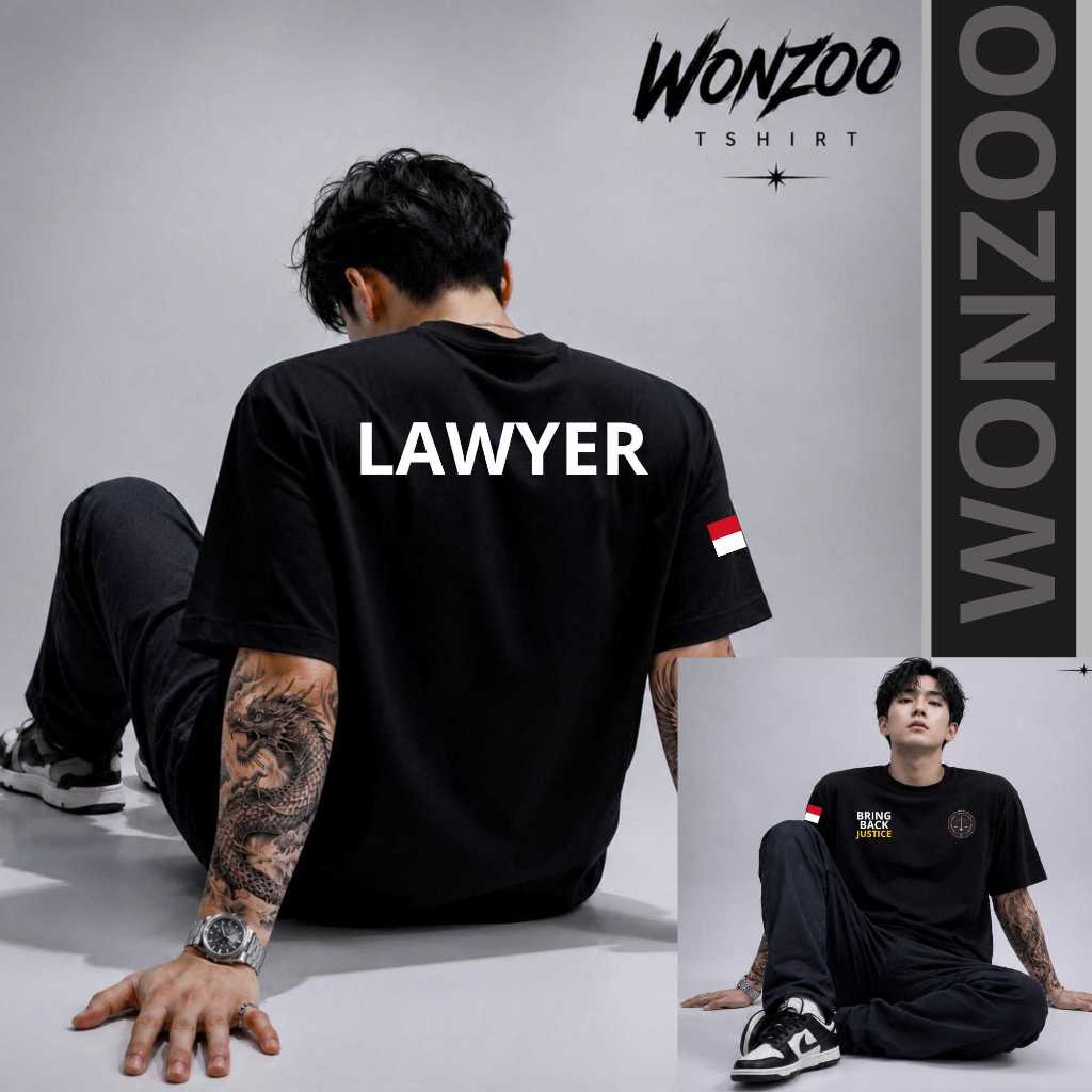 เสื้อยืด LAWYER - เสื้อผ้า ADVOCATE, INDONESUA LAWYER - คุณภาพระดับพรีเมียม