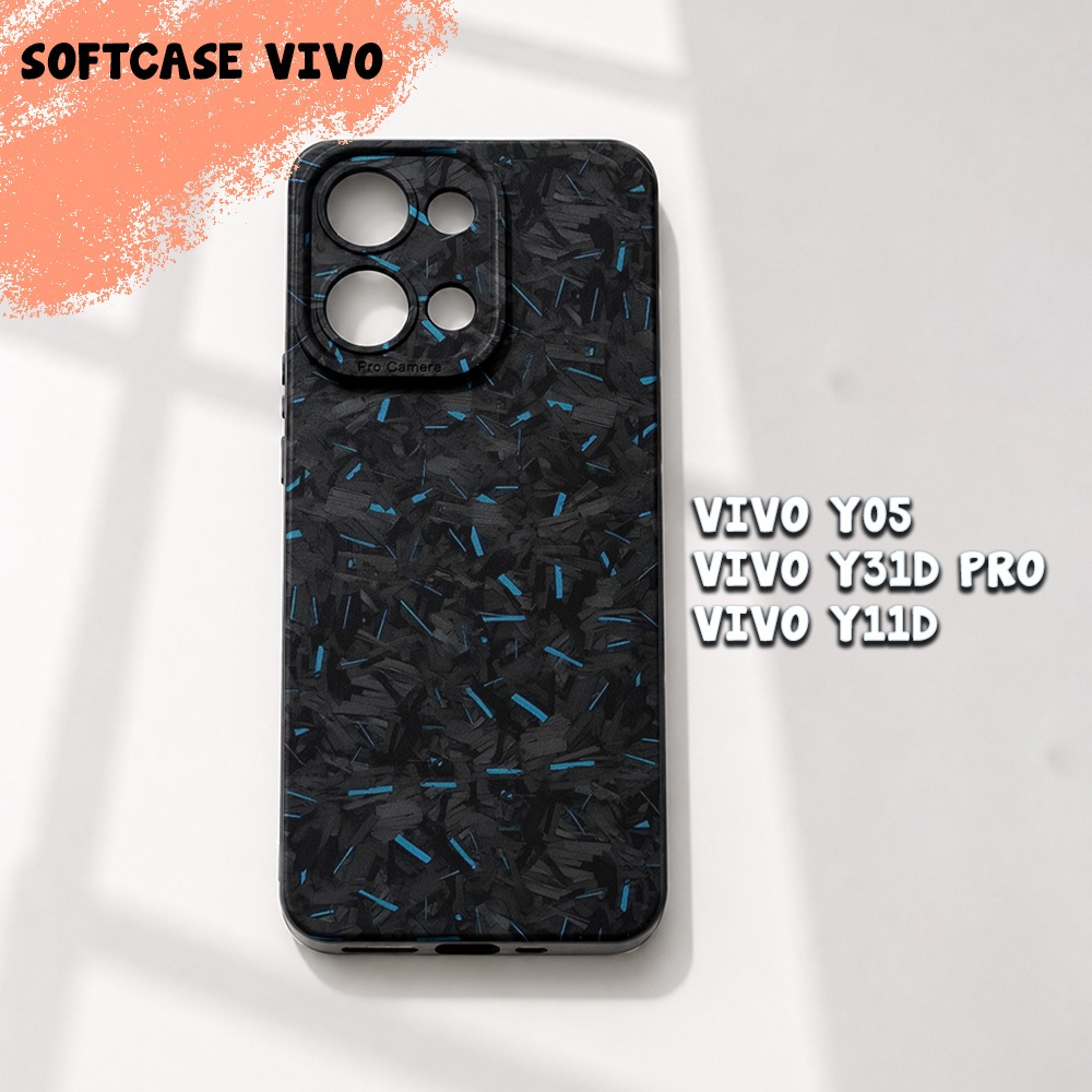 SOFTCASE VIVO Y05 | Y11D | Y31D PRO | W45 Cool Aesthetic Casing | คาร์บอนคาร์บอน