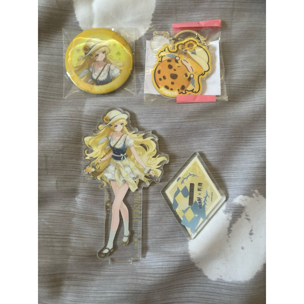 Wuthering Waves Chips Ahoy Collab Phoebe Badge Stande พวงกุญแจ
