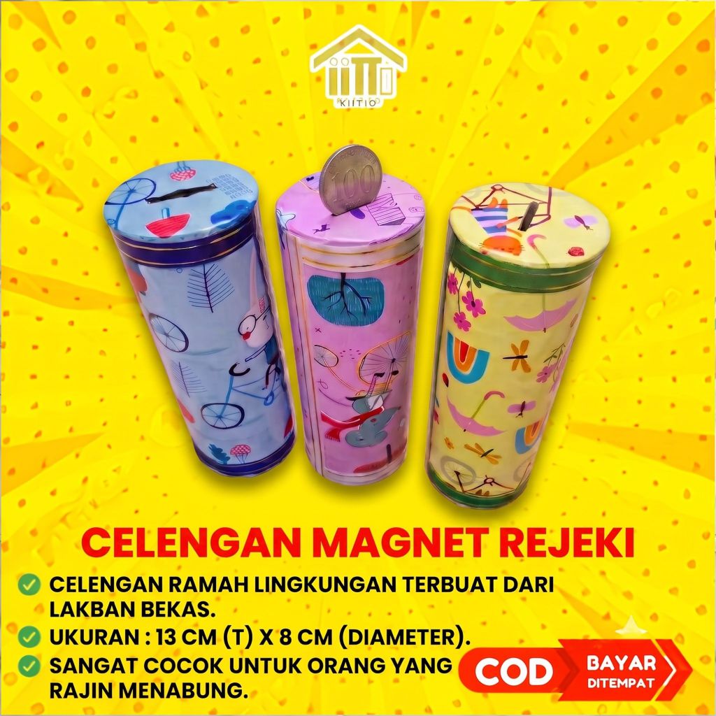 CHARACTER TUBE-SHAPED CARDBOARD PIGGY BANK / SOUVENIR PIGGY BANK / CHILDRENS PIGGY