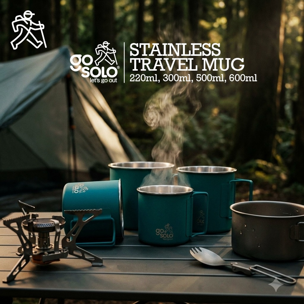 Go Solo Stainless Travel Mug - Azurite