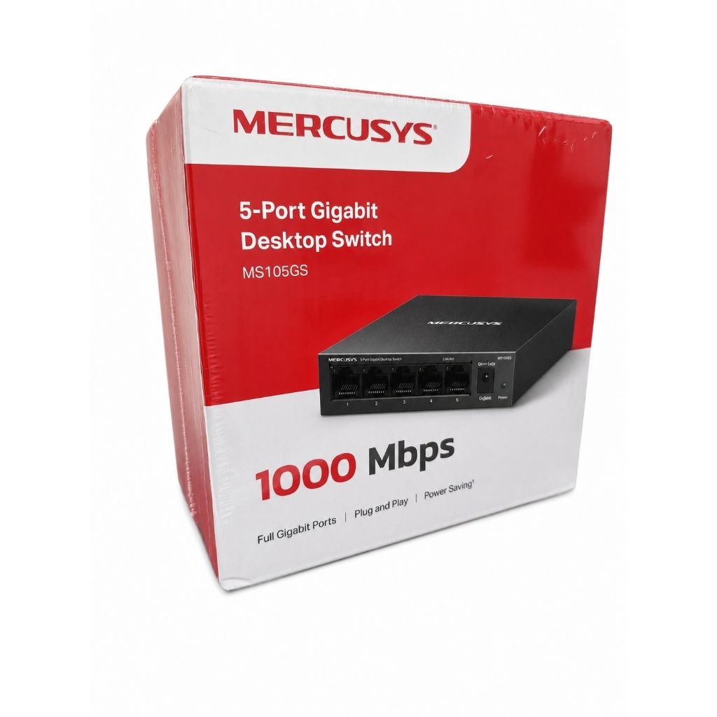 Switch Hub MS105GS 5 พอร์ต 1000 Mbps MERCUSYS Switch Hub 5 พอร์ต Gigabit