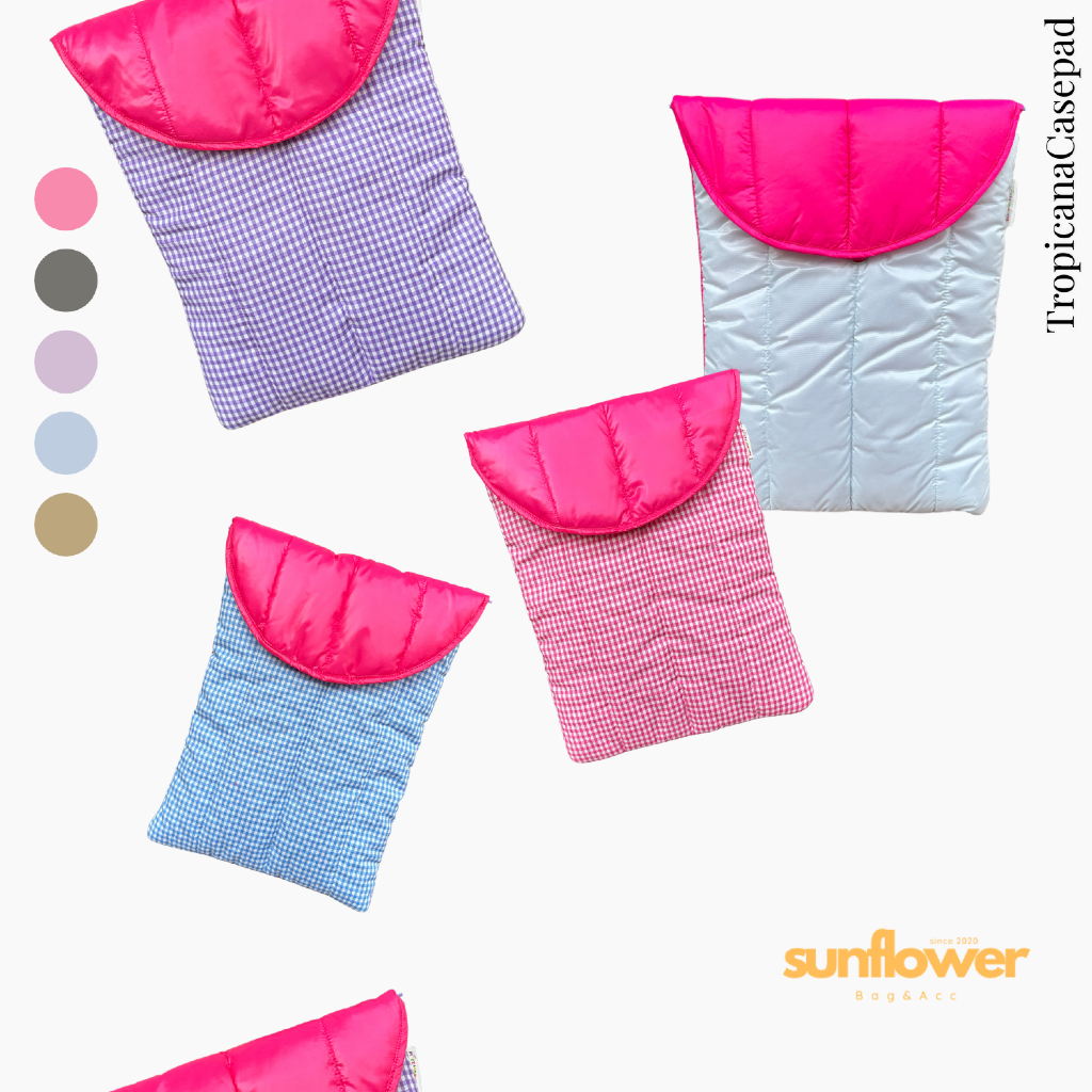 Sunflower Puffy Laptop Sleeve | ปลอกแล็ปท็อป | กระเป๋าแล็ปท็อป