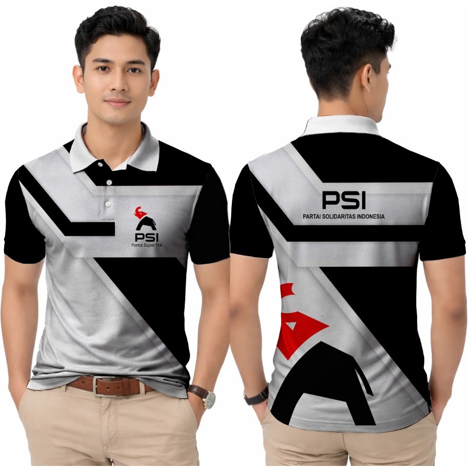 เสื้อโปโล PSI Premium Dry Fit – เสื้อเชิ้ตคอปก wangky สําหรับปาร์ตี้ Solidarity ของอินโดนีเซีย