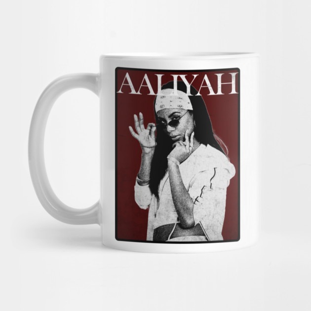 ภาพวาดศิลปะ Aaliyah - แก้วน้ําชา Aaliyah