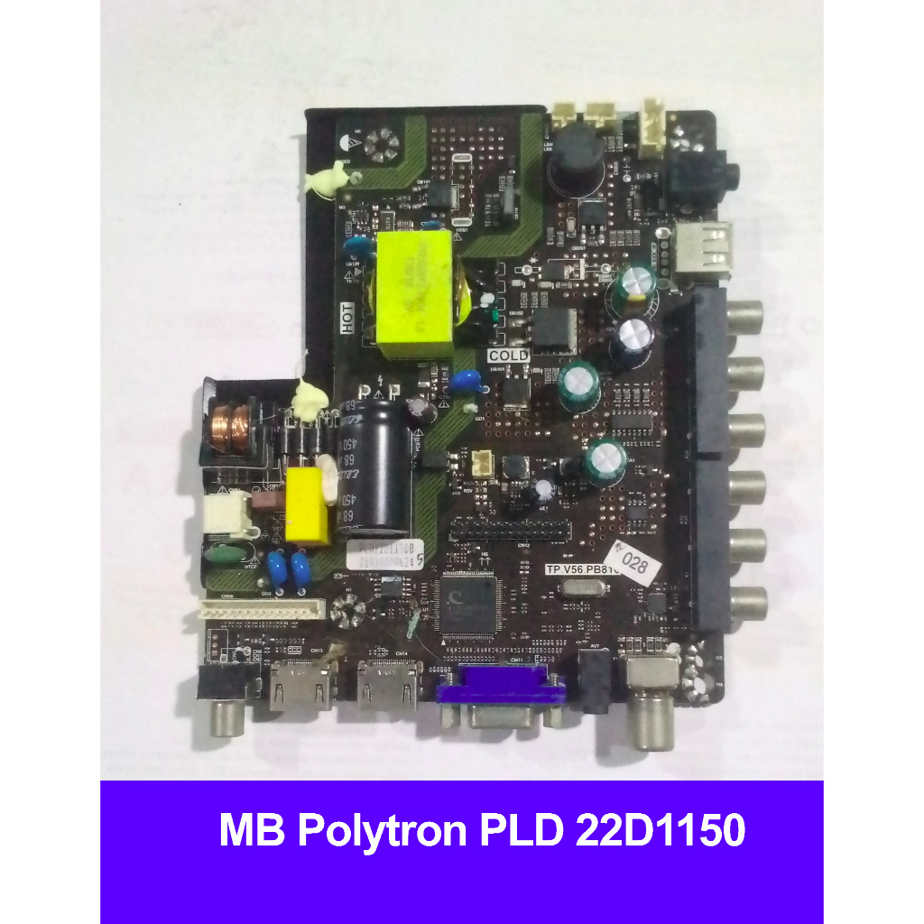 MB - เมนบอร์ด LED TV Polytron PLD 22D1150 - TP.V56.PB186