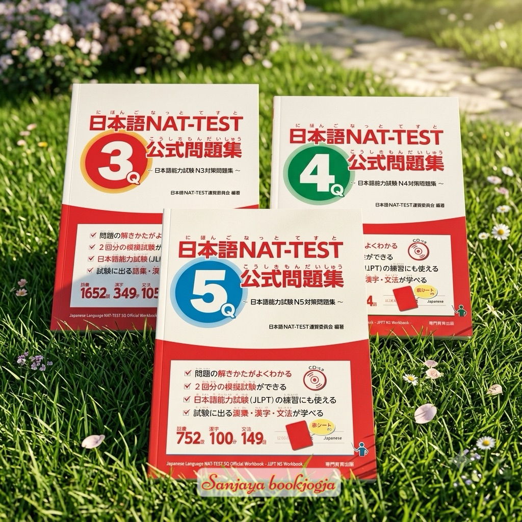 หนังสือ Nihongo jlpt NAT-TEST N3,N4,N5