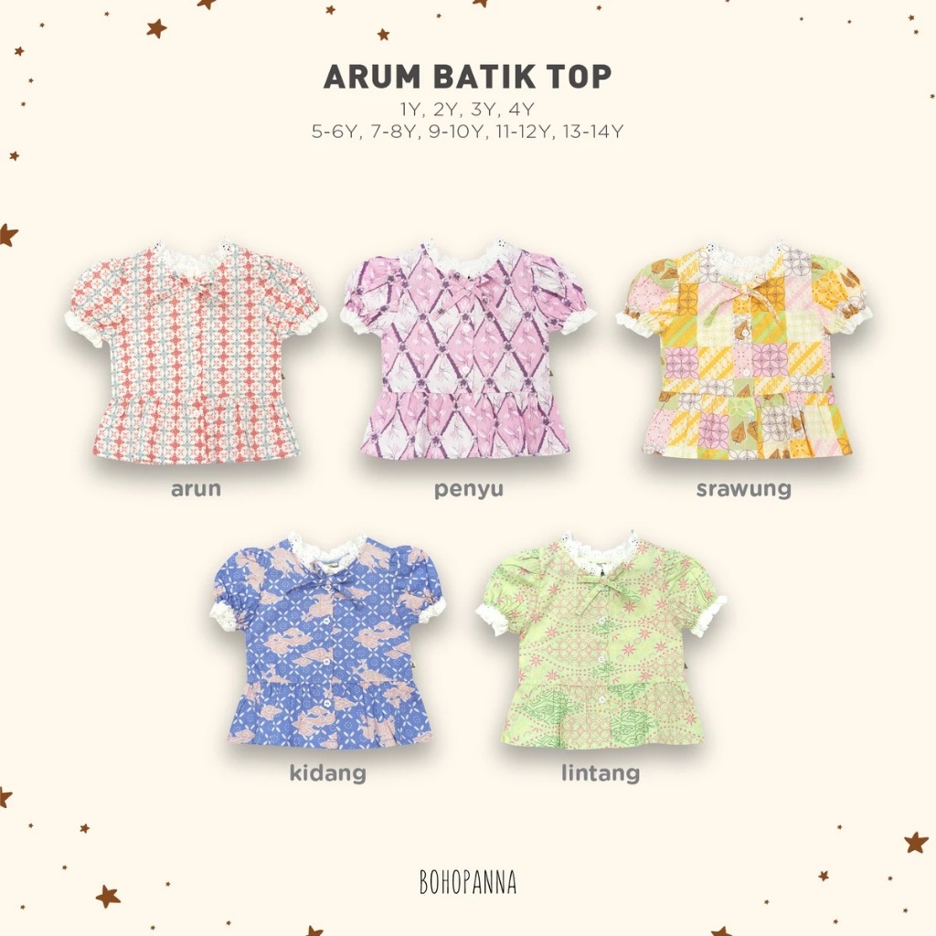 Bohopanna Arum Batik Top-Arun