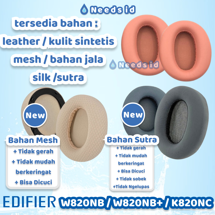 Silk & Mesh Edifier โฟมทดแทน W820NB / W820NB+ / W820NB Plus / KC820NB Earpad Earcup Pad Cup Cushion 