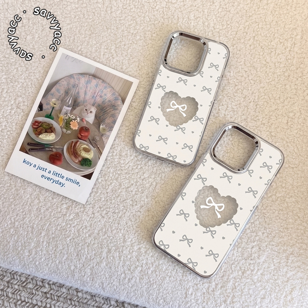 T5 ใหม่ HEBE CASE ELEGANT RIBBON สําหรับ VIVO Y02 Y03 Y04 Y05 Y11D Y12 Y15S Y16 Y17S Y19S Y20 Y21 Y2