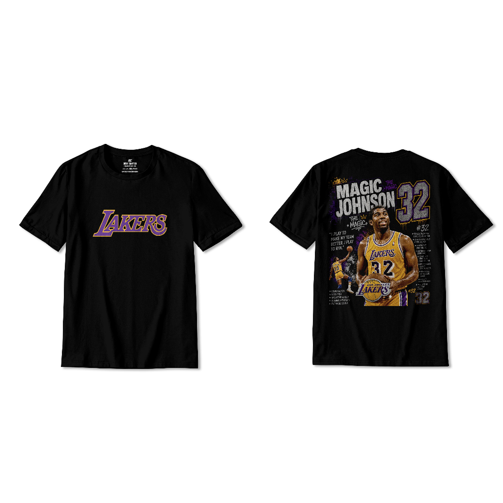 เสื้อยืด "MAGIC JHONSON" PREMIUM BASKETBALL / PREMIUM TSHIRT / COTTON 24S