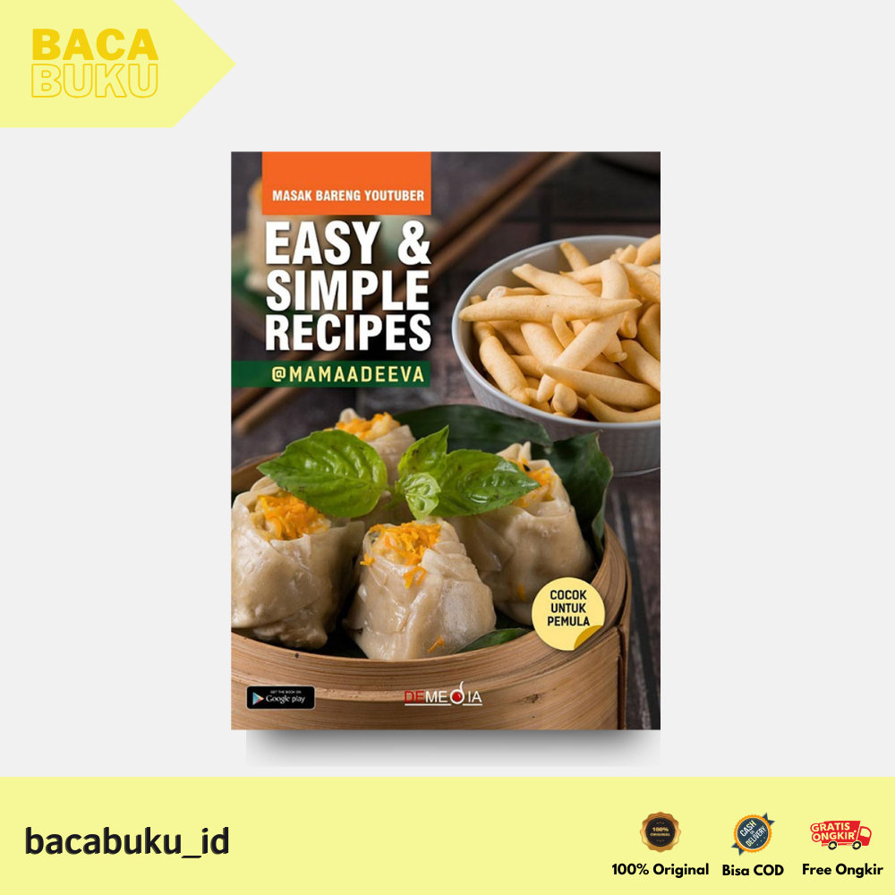 (ORIGINAL BOOK) EASY & SIMPLE RECIPES BOOK โดย Mama Adeeva - สื่อ Pustoka