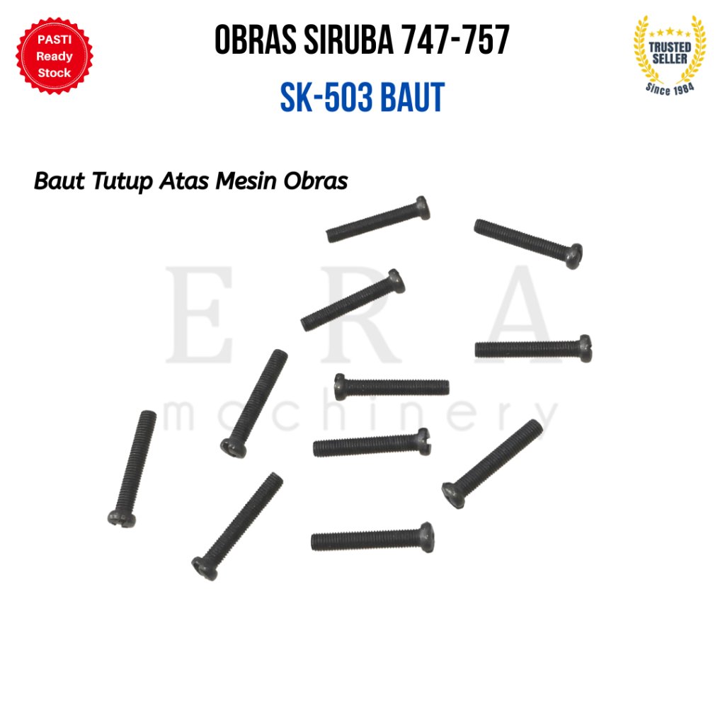 เนื้อหา MESIN 10 SK503 SIRUBA ฝาครอบด้านบน Bolt สําหรับ TYPICAL JACK SIMARU SHUNFA Overlock จักรเย็บ