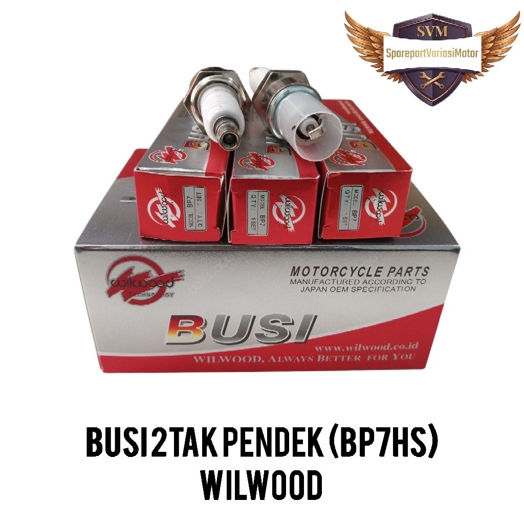 หัวเทียน (WilWood) BP7HS RX King, Fizr Sigma, F1, Satria 2T/10PCS)