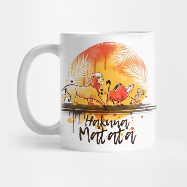 สีน้ําหมดกังวล - แก้วน้ําชา Hakuna Matita Lion King