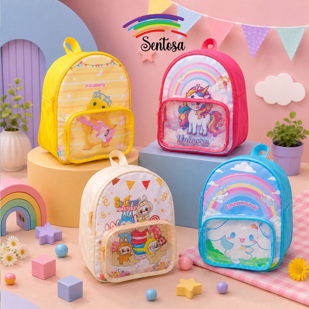 Izara Bag Oval Backpack Top Front Pocket Direct Delivery Free Custom Hang Tag Name
