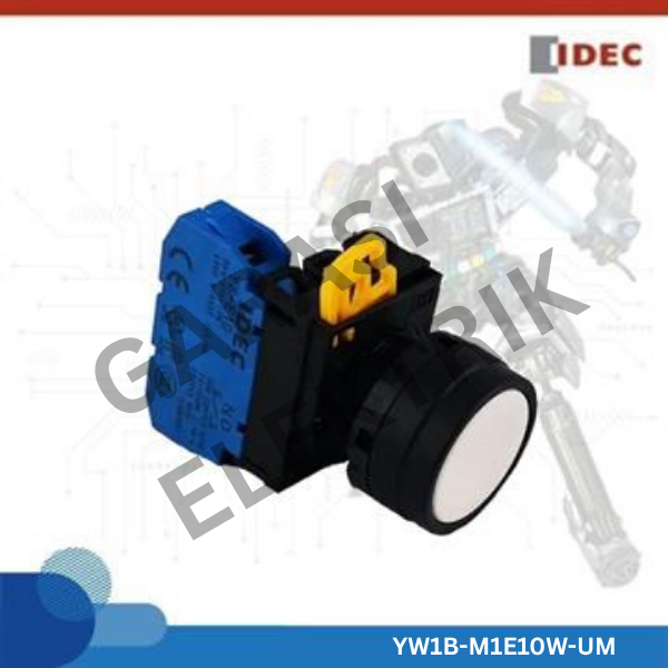 IDEC YW1B-M1E10W-UM - ปุ่มกด - 1NO 1NC