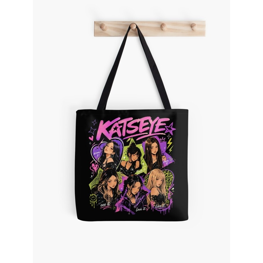 Katseye Beautiful Chaos Tour Sling Bag, Katseye Concert Tote Bag