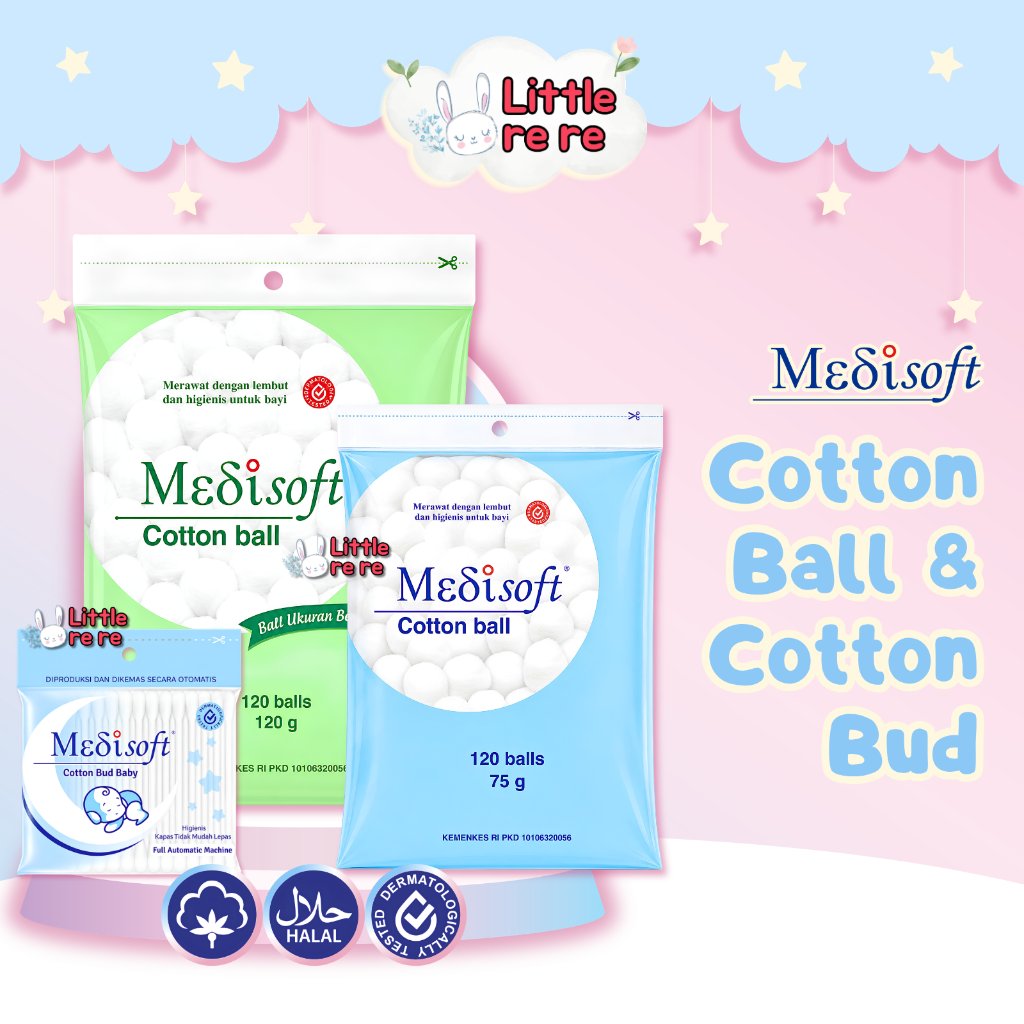 MEDISOFT Cotton Ball & Cotton Bud Baby