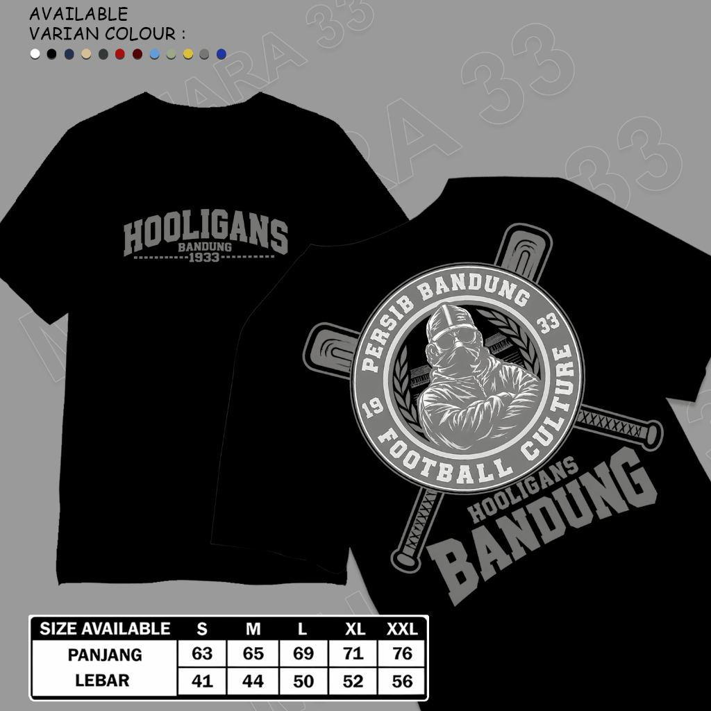 - เสื้อยืด HOOLIGANS BANDUNG 19333 - เสื้อยืด DISTRO ใหม่ล่าสุด - เสื้อผ้าสําหรับผู้ใหญ่ - ยืดผู้หญิ