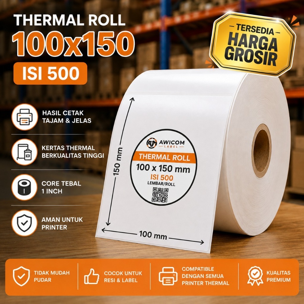 (NON BRAND) ป้ายความร้อน 100x150 เนื้อหาขนาด A6 500 NON BRAND